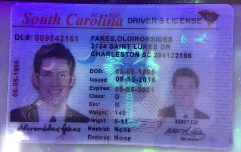 South Carolina Driver License(Old SC) - SOUTH CAROLINA FAKE ID