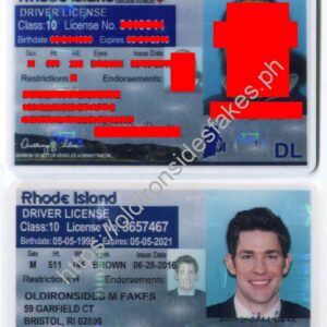 Rhode Island Driver License(Old RI)