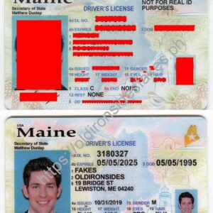 Maine Driver License (New ME)