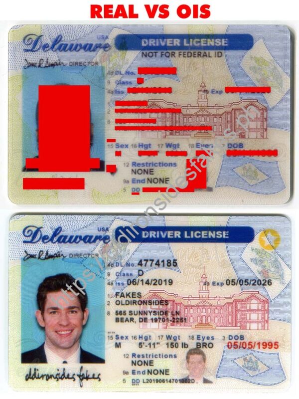Delaware Driver License(New DE O21) - Oldironsidesfakes.ph Official ...