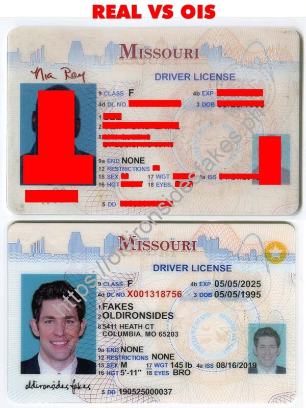 Missouri Driver License (Old MO O21) - OldIronsidesFakes PH